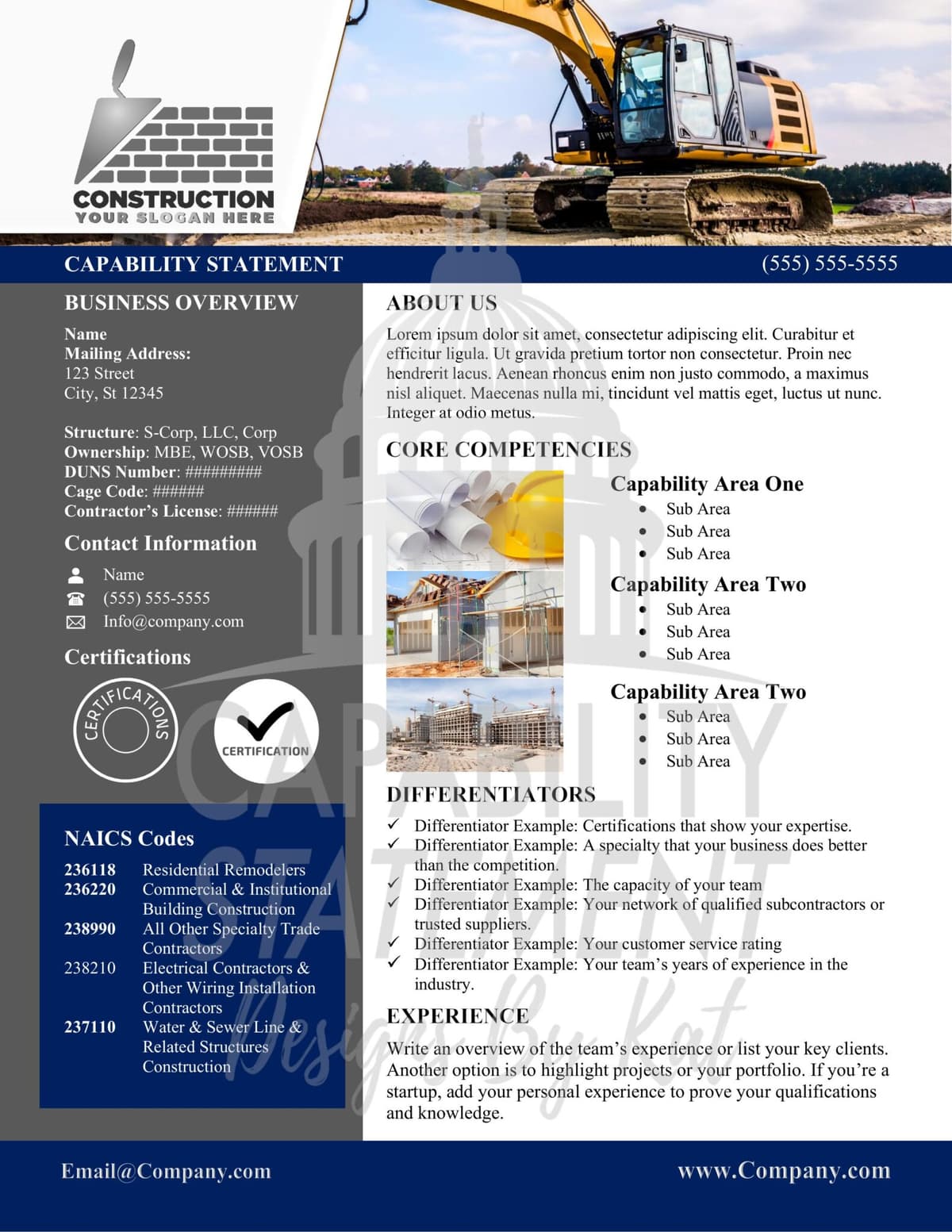 Capability Statement Services